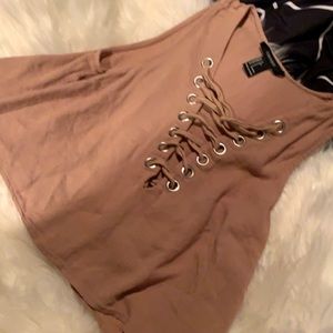 Beige Crop Top